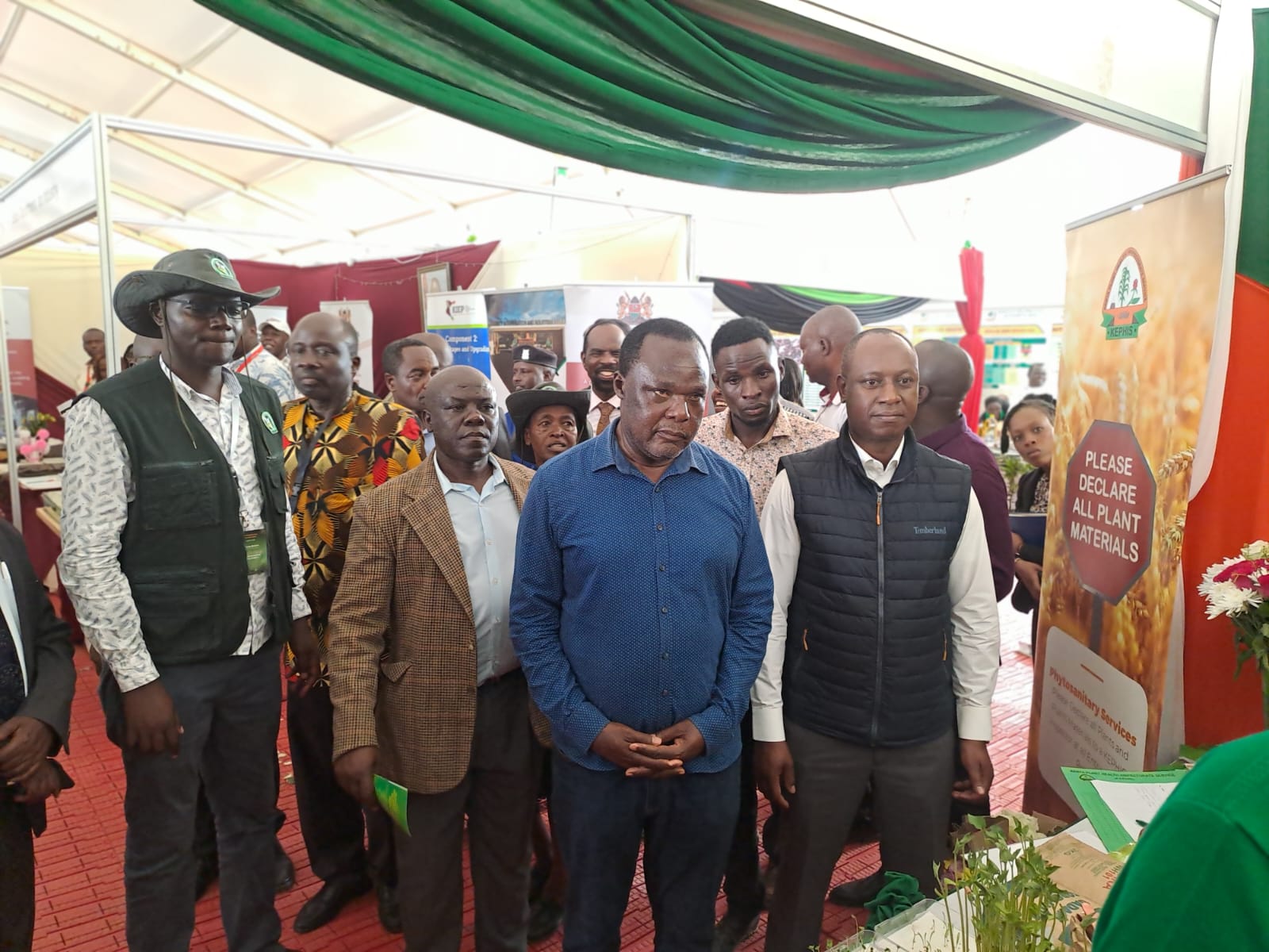 PS''S Visit the KEPHIS stand at the ongoing pre-Madaraka Day exhibitions at Kibabii University.