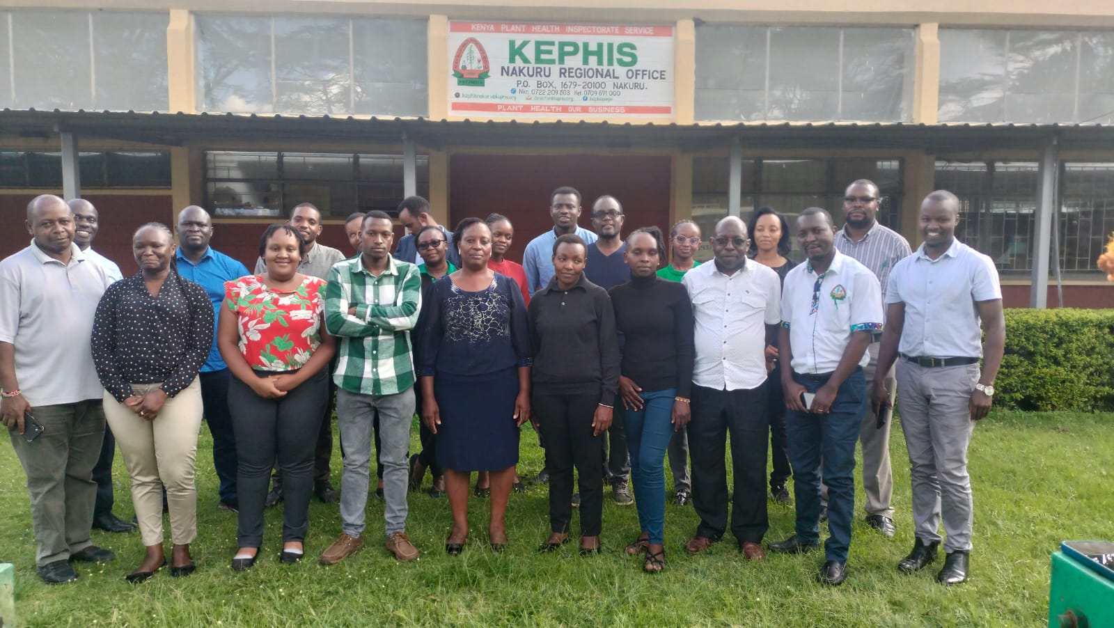 KEPHIS Procurement Officers pose for a group photo during the training 