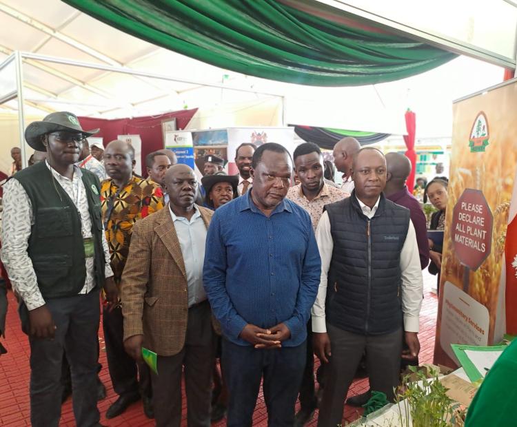 PS''S Visit the KEPHIS stand at the ongoing pre-Madaraka Day exhibitions at Kibabii University.